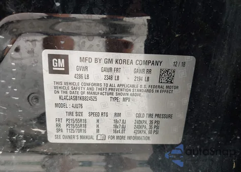 2019 Buick Encore Fwd Preferred from USA, damaged, VIN KL4CJASB1KB824525